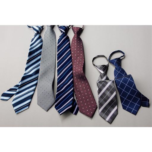 ワンタッチネクタイ 撥水加工 8cm セシール Cecile