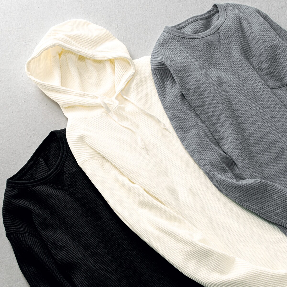 綿100 ワッフルカットソーtシャツ 長袖 ファッション通販ならセシール Cecile