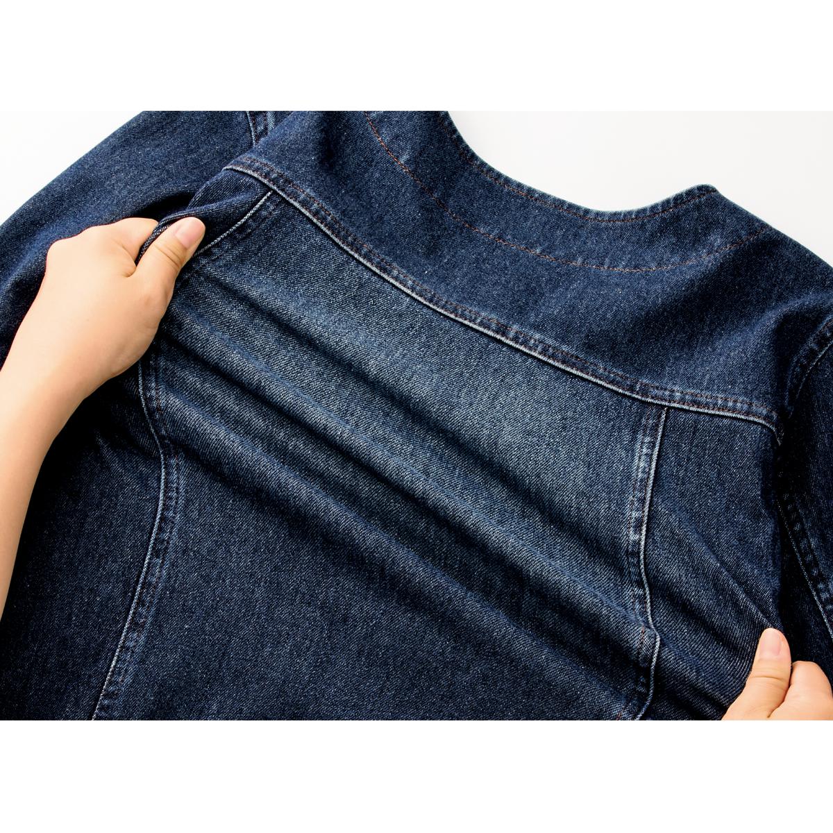 ぽっちゃりさんサイズ ニットデニムジャケット ファッション通販ならセシール Cecile