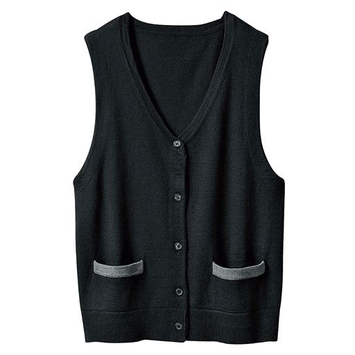 オフィス用ニットベスト 事務服 洗濯機ok セシール Cecile