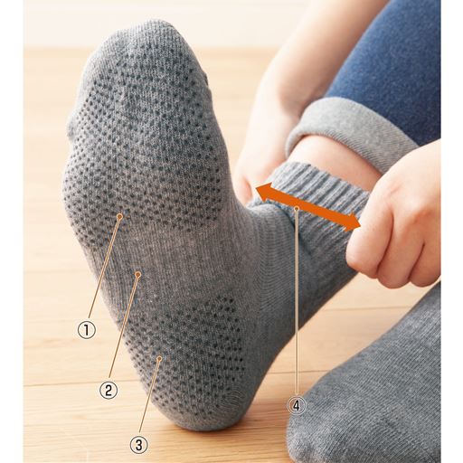 はきやすい ぬぎやすい 歩きやすいくつ下 2足組 ギフト袋付き セシール Cecile