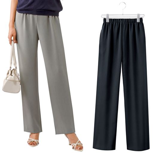 吸水速乾ドレープパンツ 色違い2枚組 セシール Cecile