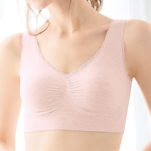 毎日着たいブラ 綿混タイプ ノンワイヤー ソフトブラ セシール Cecile