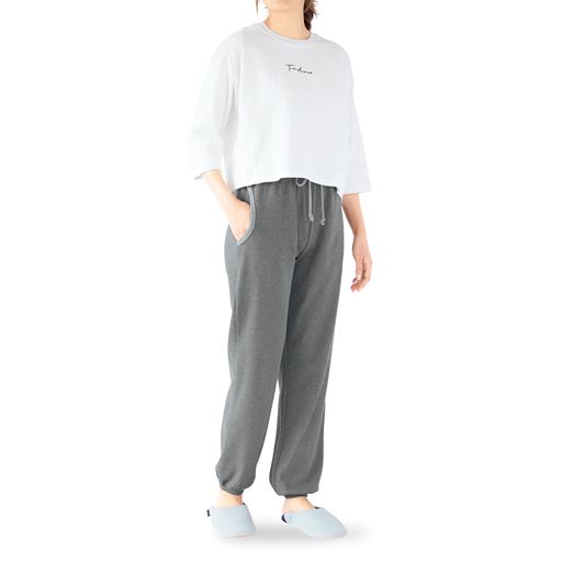綿100 スウェットパンツ 無地 ルームパンツ セシール Cecile 綿100 スウェットパンツ 無地 ルームパンツ セシール Cecile
