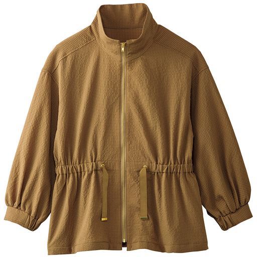 スタンドカラージップブルゾン(UVカット・手洗いOK・袖口ゴム)