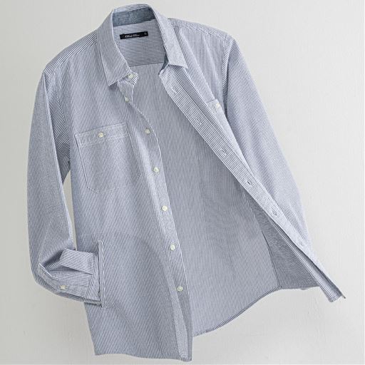 ストレッチサッカー素材シャツジャケット セシール Cecile