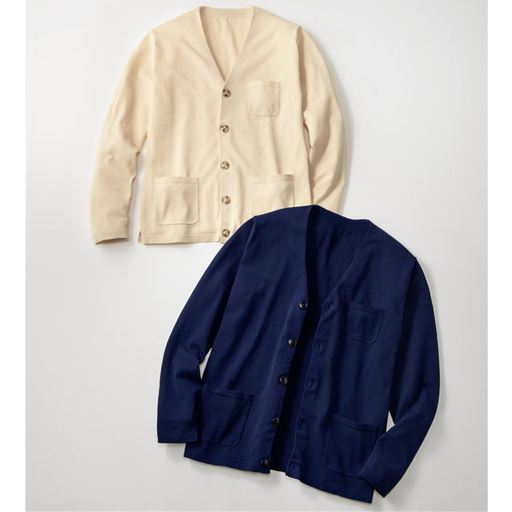 抗菌・防臭ニット素材のカーディガン