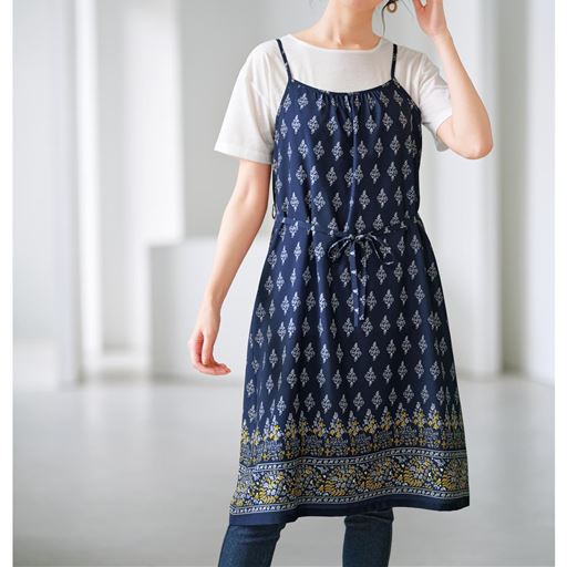 ぽっちゃりさんサイズ チュニック丈キャミソール セシール Cecile