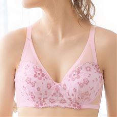 花柄レース フルカップブラジャー(ワイヤー入り)
