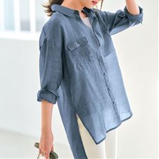 レディース シャツ リネン 麻 通販 セシール Cecile