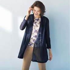 レディース ロングカーディガン ストレッチ 通販 セシール Cecile レディース ロングカーディガン ストレッチ 通販 セシール Cecile