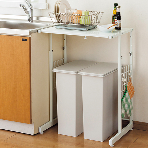 頑丈キッチンラック 幅と高さが調節できる セシール Cecile