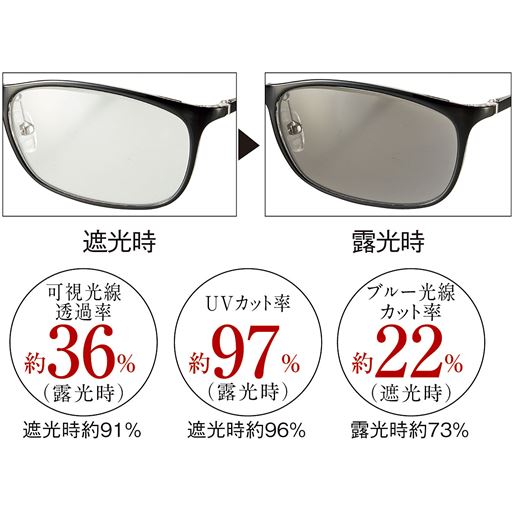 軽量柔軟調光サングラス セシール Cecile 軽量柔軟調光サングラス セシール Cecile