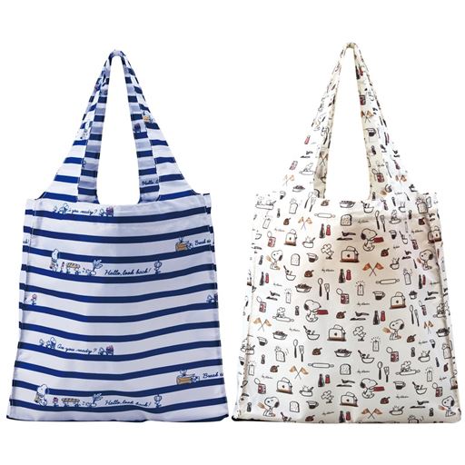 Snoopy スヌーピー 底板付きエコバッグ セシール Cecile