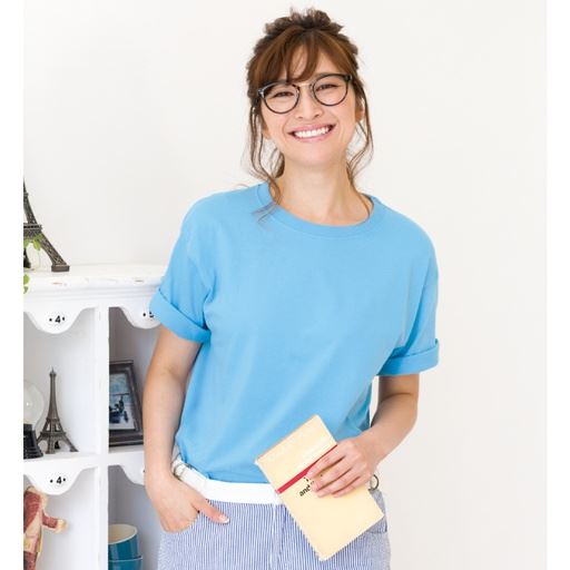 インド綿半袖tシャツ 男女兼用 セシール Cecile