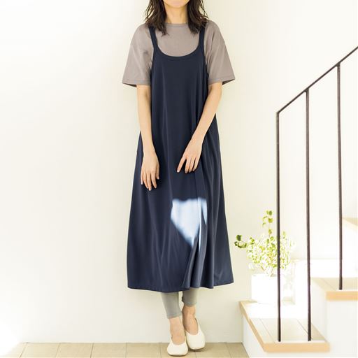 2点セット ジャンパースカート Tシャツ セシール Cecile 2点セット ジャンパースカート Tシャツ セシール Cecile