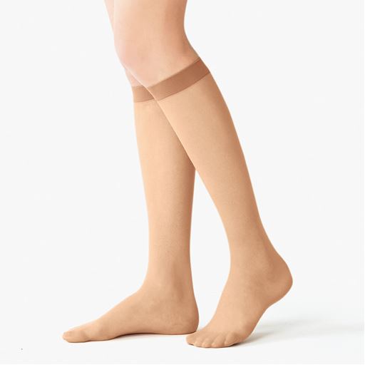 締め付け感の少ないショートストッキング 同色5足組 静電気防止加工 つま先補強 セシール Cecile