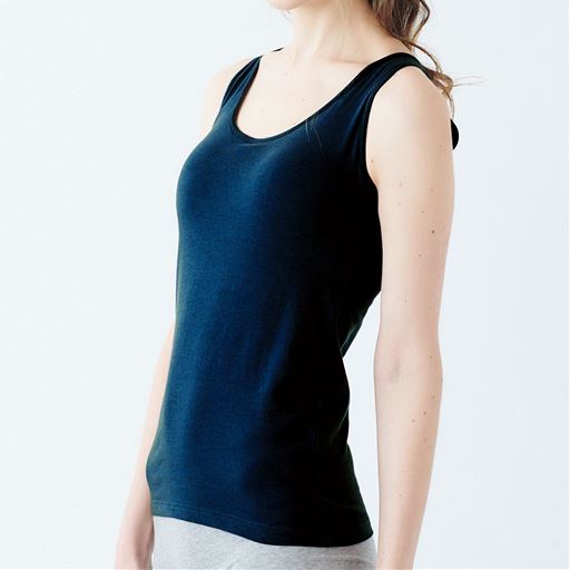 カップ付きノースリーブ 立体カップで胸すっきりきれい セシール Cecile カップ付きノースリーブ 立体カップで胸すっきりきれい セシール Cecile