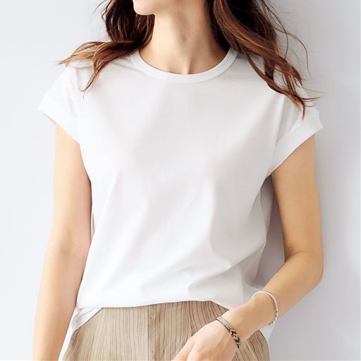 キレイが続くtシャツ 綿100 セシール Cecile キレイが続くtシャツ 綿100 セシール Cecile