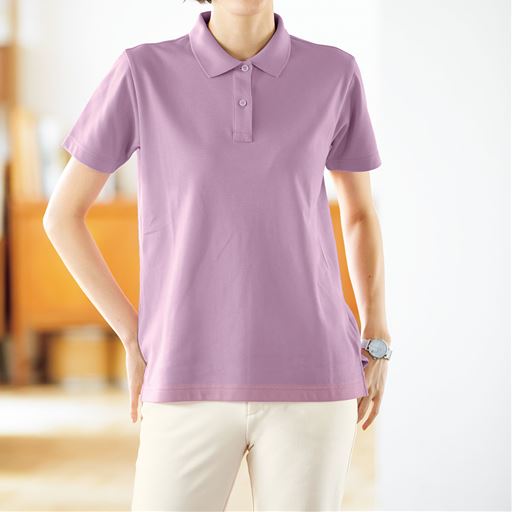 Uvカットポロシャツ 半袖 S 5l 洗濯機ok セシール Cecile