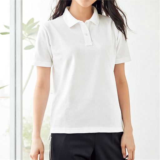 Uvカットポロシャツ 半袖 S 5l 洗濯機ok セシール Cecile