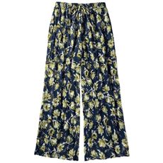 シフォンプリーツワイドパンツ(洗濯機OK)