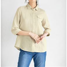 ダブルガーゼ レギュラーシャツ(綿100%・洗濯機OK)