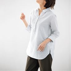 コットンリネン シャツチュニック テンセル 繊維 フレンチリネン 接触冷感 Uvケア 洗濯機ok 口コミ