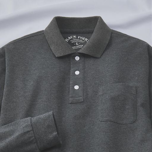 チャコールグレー＊長袖は同シリーズのJK-274です