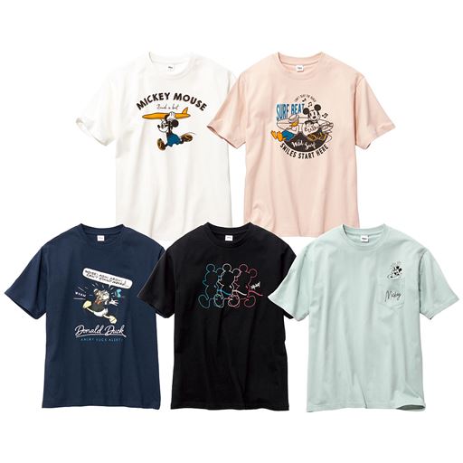 綿100 プリントtシャツ Disney セシール Cecile 綿100 プリントtシャツ Disney セシール Cecile