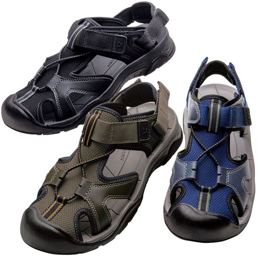 つま先安心のトウガード 2way仕様サンダル テクシ メンズ Texcy Tm 7584 セシール Cecile