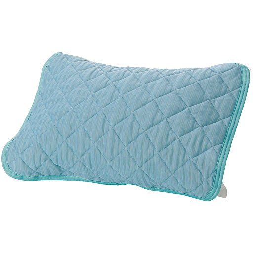 ブルー ※枕はMサイズ使用<br>枕サイズM (50×35cm)・L (63×43cm)どちらにも対応可能。