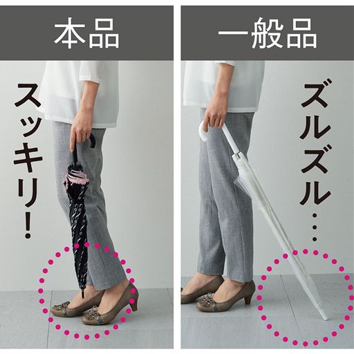 縁が広がるトランスフォーム傘 猫プリント セシール Cecile