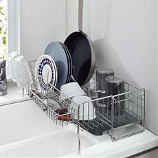 幅が広がるスライド水切り深型タイプ/小物ポケット付 燕三条製