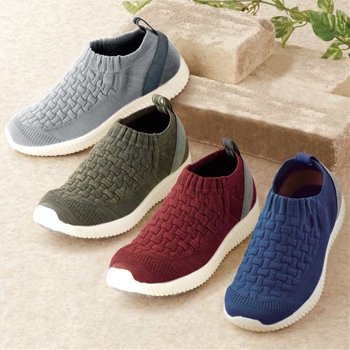 楽々のびのびニットストレッチシューズ セシール Cecile