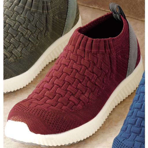 楽々のびのびニットストレッチシューズ セシール Cecile