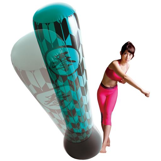 ストレス解消パンチバッグ和柄グリーン セシール Cecile