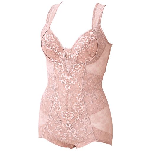 姿勢サポートボディスーツ ミディアムタイプ ノンワイヤー セシール Cecile