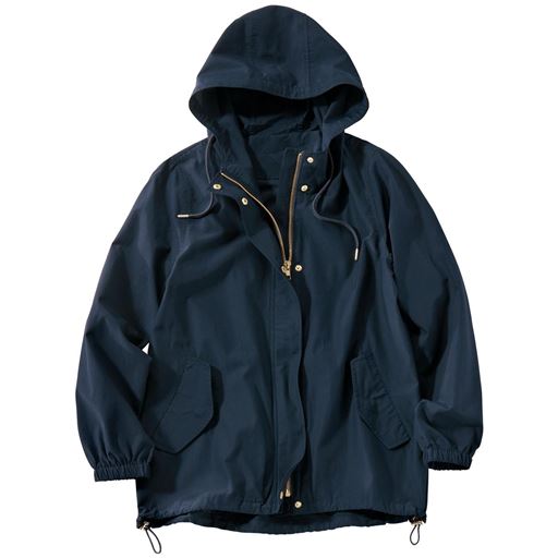 ライトフーデッドショートコート マウンテンパーカー はっ水 手洗いok 袖口ゴム セシール Cecile