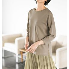 クルーネックTシャツ(7分袖)(綿100%・洗濯機OK)