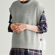おすすめ前開きニットベスト 通販 セシール Cecile おすすめ前開きニットベスト 通販 セシール Cecile