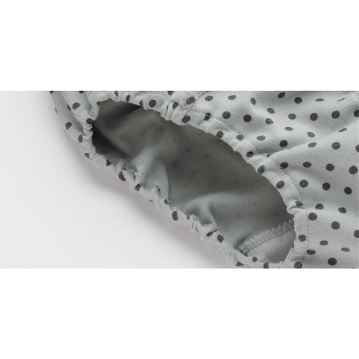 脚口部分アップ<br><br>ゴムが肌に当たらない!ゴムが肌に直接あたらないからかゆくなりにくい。