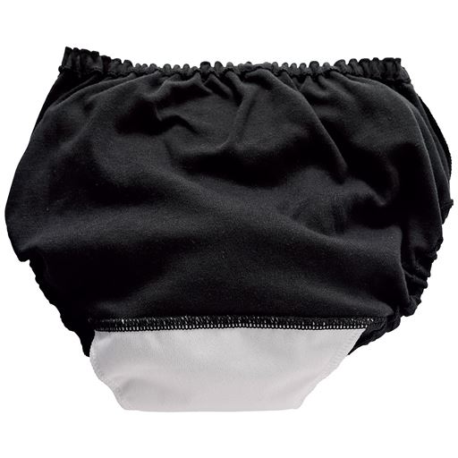 裏側(後)<br><br>後ろまでフォローする広めの防水布で安心感アップ