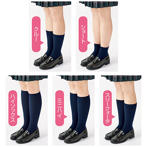 刺しゅう付きソックス 刺しゅう違い3足組 丈が選べる 抗菌防臭 かかと つま先補強 スクールソックス セシール Cecile 刺しゅう付きソックス 刺しゅう違い3足組 丈が選べる 抗菌防臭 かかと つま先補強 スクールソックス セシール Cecile