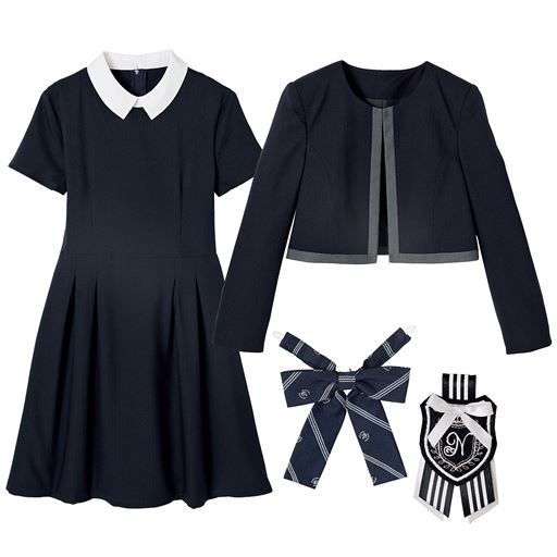卒業式 入学式に ワンピース ボレロスーツ4点セット スクール 制服 セシール Cecile 卒業式 入学式に ワンピース ボレロスーツ4点セット スクール 制服 セシール Cecile