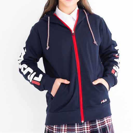 ジップアップパーカー Fila セシール Cecile
