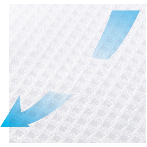 身生地アップ<br><br>吸汗・速乾加工のメッシュ素材。通気性よくさらさら!