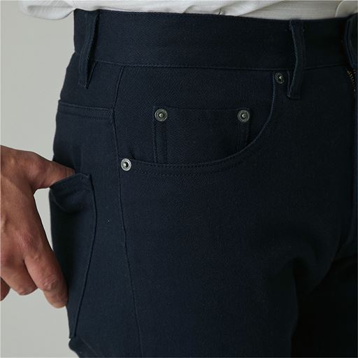 ネイビー ポケット部UP