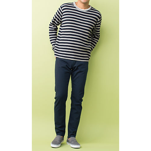 ネイビー<br>爽やかカジュアルにもピッタリ<br>着用例