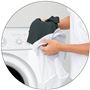 ウール混なのに洗える! ニットは縮むため洗えないのが一般的ですが、洗えるように素材を工夫しました。お手入れらくらく、いつでも清潔に着ていただけます。